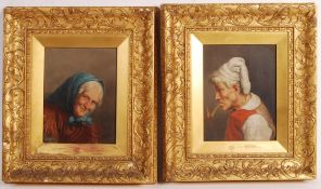 PAIR OF 19TH CENTURY ITALIAN PORTRAIT PAINTINGS