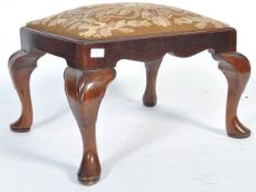 19TH CENTURY WALNUT ANTIQUE FOOTSTOOL