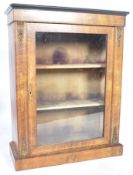 19TH CENTURY VICTORIAN WALNUT AND ORMOLU PIER CABINET