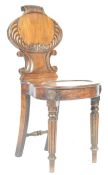 19TH CENTURY VICTORIAN MAHOGANY HALL CHAIR