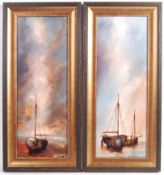 DAVID CHAMBERS - PAIR OF MARINE OIL PAINTINGS