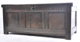 17TH/18TH CENTURY OAK COFFER CHEST BLANKET BOX