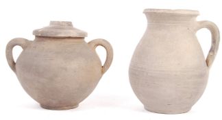 TWO PIECES OF ANCIENT ANTIQUE POTTERY