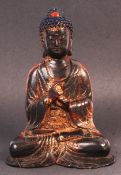 ANTIQUE 19TH CENTURY TIBETAN BRONZE BUDDHA