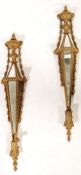 ANTIQUE 19TH CENTURY ITALIAN GILTWOOD WALL SCONCES