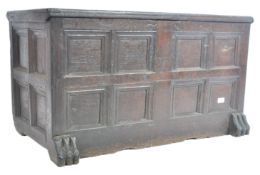 RARE 16TH/17TH CENTURY OAK COFFER CHEST OF SMALL PROPORTIONS