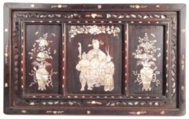 19TH CENTURY JAPANESE SHIBAYAMA LACQUERED WALL PANEL