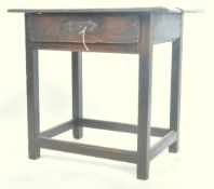 18TH CENTURY GEORGIAN OAK LOWBOY SIDE TABLE