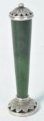 ANTIQUE 19TH CENTURY FRENCH SILVER & NEPHRITE JADE WAX SEAL