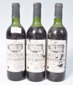 THREE BOTTLES OF CHATEAU LIVERSAN 1975 MEDOC