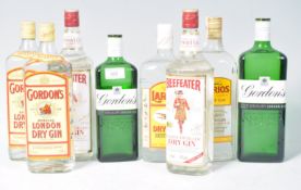 COLLECTION OF ASSORTED BOTTLES OF DRY GIN