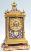 RARE RICHARD 7 CIE FRENCH CHAMPLEVE ENAMEL TABLE CLOCK