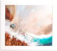 DAVID CHAMBERS - ROUGH SEAS - 20TH CENTURY OIL PAINTING