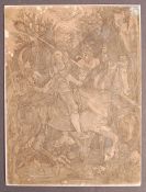 AFTER ALBRECHT DURER - KNIGHT, DEATH & THE DEVIL - ENGRAVING