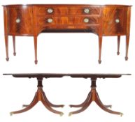 STUNNING REGENCY REVIVAL SIDEBOARD AND DINING TABLE
