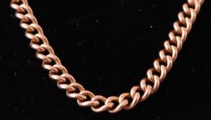 9CT GOLD VICTORIAN LARGE NECKLACE CHAIN - EACH LINK STAMPED
