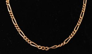 ITALIAN BALESTRA 750 / 18CT GOLD FIGARO NECKLACE CHAIN