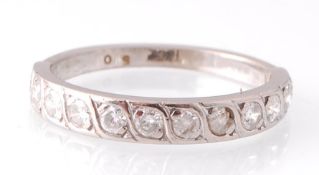 18CT WHITE GOLD AND DIAMOND ETERNITY RING APPROX 50PNTS