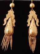 A Pair of Victorian Tassel Drop Earrings