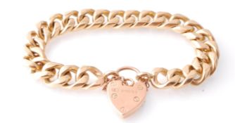 EDWARDIAN 9CT GOLD HALLMARKED CURB LINKED BRACELET CHAIN
