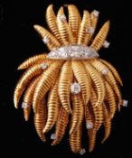 An 18ct Gold Tiffany & Co Diamond Set Pendant Brooch Pin