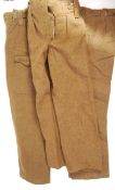 COLLECTION OF X3 1940'S PATTERN BRITISH ARMY TROUS