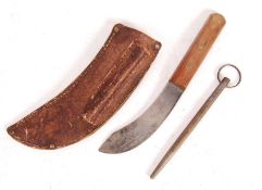 RARE VINTAGE WWII COMMANDO KNIFE - NAMED - ROLANSO