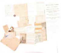 ASSORTED WWI EPHEMERA MOSTLY RELATING TO A ROYAL ENGINEERS