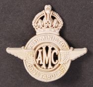 INCREDIBLY RARE RAF WWII AIR MINISTRY ECONOMY CAP