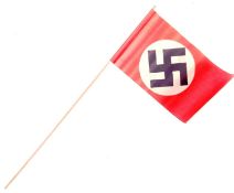 RARE ORIGINAL WWII HITLER YOUTH PAPER PIN FLAG