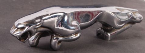 VINTAGE 20TH CENTURY CHROME JAGUAR CAR BONNET MASCOT