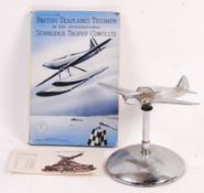 BRITISH SEAPLANES SCHNEIDER TROPHY BOOK & MODEL PL