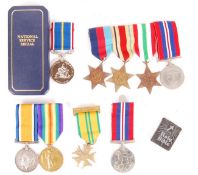 COLLECTION OF ASSORTED WWiI & WWII MEDALS