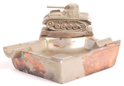 BELIEVED WWII GERMAN PANZER DIVISION ASH TRAY