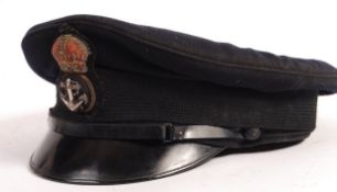 WWII SECOND WORLD WAR ERA ROYAL NAVY PEAKED CAP