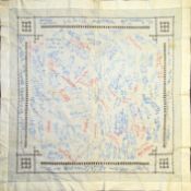 RARE & CHARMING WWII HAND STITCHED AUTOGRAPH TABLE