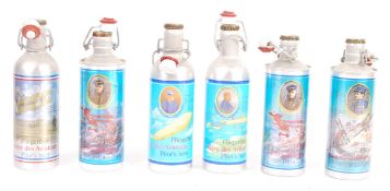 SET OF RARE COMMEMORATIVE WWI PILOT'S BEER BOTTLES