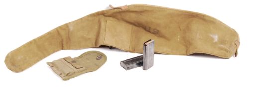 WWII US AIRBORNE CARBINE RIFLE COVER & RELATED