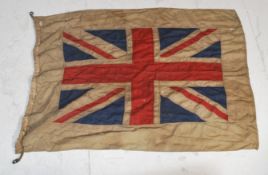 RARE WWII MOTOR LAUNCH ML 599 BOAT LINEN FLAG