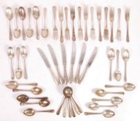 ASSORTED MILITARY RELATED CUTLERY EACH WITH MILITARY EMBLEMS