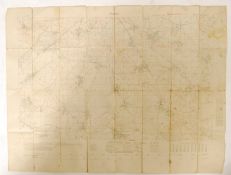 RARE WWI FIRST WORLD WAR SOMME TRENCH MAP 1917