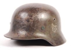 RARE ORIGINAL WWII GERMAN NAZI M35 PATTERN HELMET