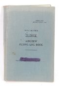 POSTWAR SECOND WORLD WAR RAF GLIDING AIRCREW FLYING LOG BOOK