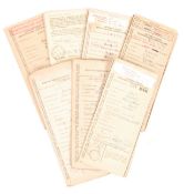 COLLECTION OF WWII EX-MILITARY VEHICLE REGISTRATIO