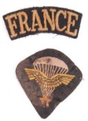 ORIGINAL WWII FREE FRENCH BRITISH AIRBORNE UNIFORM