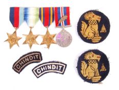 WWII MEDAL GROUP TO A MEMBER OF THE CHINDITS / LRP