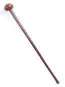 MID 19TH CENTURY SOUTH AFRICAN ZULU KNOBKERRIE WAR CLUB