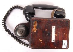 VINTAGE WWI FIRST WORLD WAR ERA WOODEN TRENCH TELE