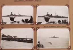 VINTAGE 1930'S PERSONAL PHOTOGRAPH ALBUM - HMS HOOD INTEREST