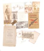 COLLECTION OF WWI FIRST WORLD WAR EPHEMERA